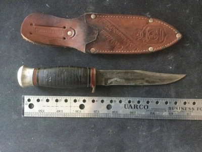 Cuchillo de por vida SHEFFIELD Premier de colección H63 con funda (no original) cuero Foto 1 de 4