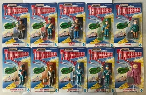 COMPLETE SET OF 10X MATCHBOX THUNDERBIRDS CARDED ACTION FIGURES MINT ON CARD - Picture 1 of 12