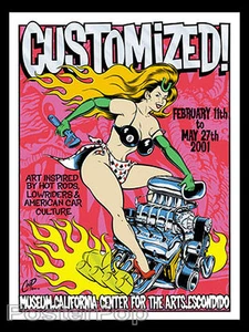 Coop CP01-01 maßgeschneiderte Kunstshow San Diego Siebdruck Poster 2001 Lady Luck neuwertig - Bild 1 von 1