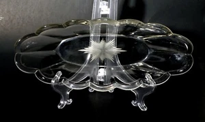 Krys-tol pressed glass oval relish dish - Picture 1 of 3