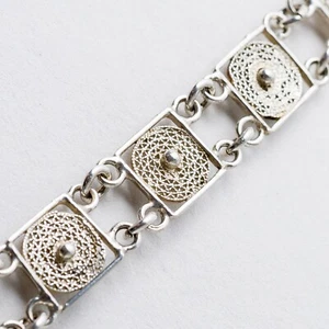 Armband 800 Silber Filigran 8,7 mm 16 cm 7,26 g - Picture 1 of 7