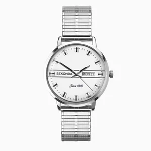 Orologio Sekonda Uomo Heritage Quarzo Argento Acciaio Inox Quadrante Bianco 1951 - Foto 1 di 6