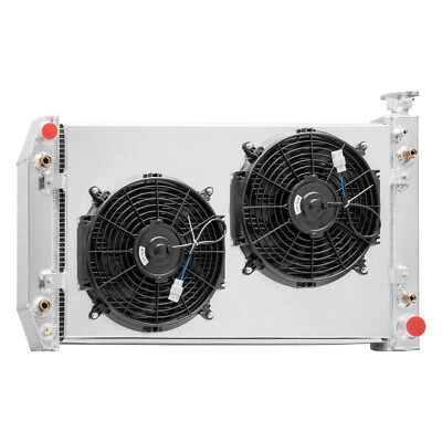 3 Row Radiator+Shroud Fan For 88-99 Chevy GMC C1500 C2500 K1500 5.0L,5.7L V8 US — 第 1/4 张图片