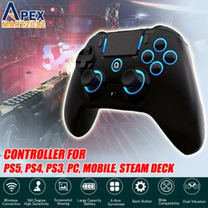 QRD N5 Game Controller Wireless Bluetooth Gamepad for PS5 PS4 PS3 PC IOS Android - Picture 1 of 10