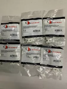 Siemon MX-E4A-02 Duplex mounting frame, accepts four angled MAX outlets, (6 Pcs) - Picture 1 of 2
