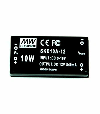 New MEAN WELL SKE10A-12  DC to DC Converter  12V 10W 8 Pins x1PC - Image 1 of 4