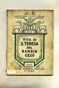VITA DI S. TERESA DEL BAMBIN GESÙ Cultura Religiosa Popolare Viterbo 1935 Libro - Picture 1 of 1