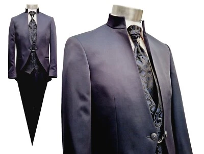 Hochzeitsanzug Gehrock Bräutigam Anzug Gr.60 nachtblau - Bild 1 von 4