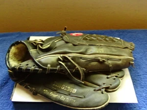 Rawlings RMG 136B 13 1/2" good Condition tan Leather Baseball Glove - Picture 1 of 11