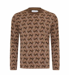 Baldessarini Longsleeve mit Logo-Muster  Tiago  Gr. L *NEU* - Bild 1 von 4