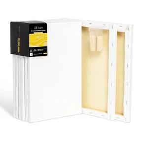 Keilrahmen Leinwand 20x30 380g 6er Set Premium-Qualität 380 G/M² 100% Baumwol... - Bild 1 von 6