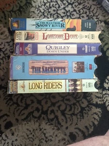 VHS Lot 5 Western Adventure Robert Duvall Sam Elliott Tom Selleck Carradine - Picture 1 of 7