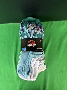Jurassic Park Kids No Show Socks 12 Pairs Size Large - Picture 1 of 3