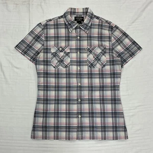 ralph lauren vintage damen kurzarm hemd größe m 60er mehrfarbig kariert - Bild 1 von 10