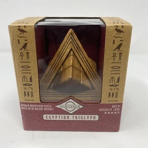 True Genius Egyptian Triglyph Wooden Puzzle by Project Genius(New) - Picture 1 of 6