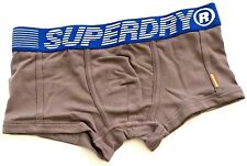 Superdry Men's Sport Fair Isle Boxer Single Pack Underwear Size Small_ Dark Grey