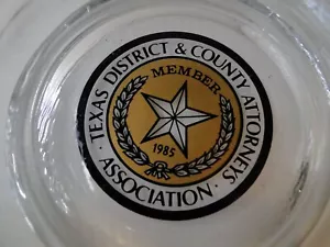 Vintage Texas District & County Attorneys Association Ashtray 1985 - Picture 1 of 6