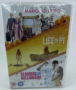 The Best Exotic Marigold Hotel/Life Of Pi/Slumdog Millionaire - New & Sealed DVD - Picture 1 of 2