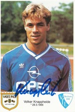 Football: VfL Bochum Volker Knappheide advertising. 112.020