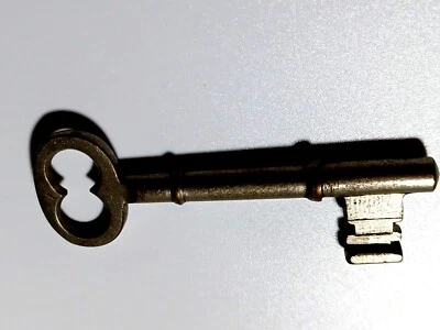 17th-19th Century Castle/Jail/Church Key #4 - Gray/Black- 2.75" x .75" - Image 1 of 4