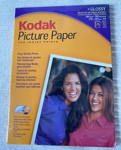 NOWY błyszczący papier fotograficzny Kodak A4 do drukarek atramentowych - 25 arkuszy - Zdjęcie 1 z 2