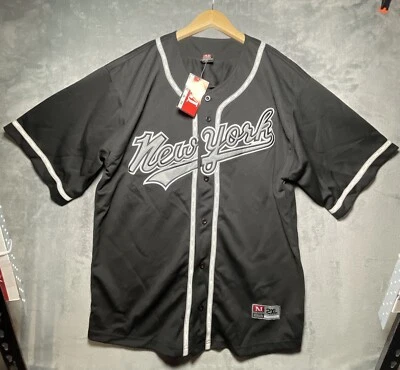 Major Sports Team Jersey Men's 2XL Black New York Yankee Themed Baseball NWT - Image 1 of 4