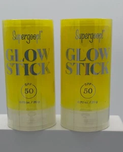 Supergoop! Glow Stick Sunscreen SPF 50 0.70 oz New &sealed Exp-07/2025 (2pieces) - Picture 1 of 3