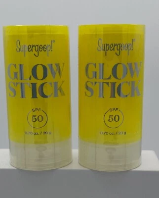 Supergoop! Glow Stick Sunscreen SPF 50 0.70 oz New &sealed Exp-07/2025 (2pieces) - Image 1 of 3