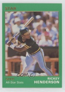 1990 Star Gold /1500 Rickey Henderson #85 HOF