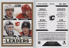 2013-14 Score Team Leaders Gold Curtis Glencross Miikka Kiprusoff Lee Stempniak