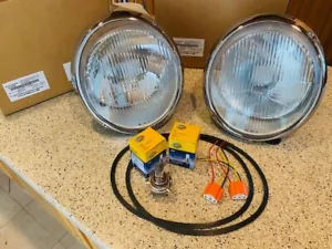 PORSCHE 911 930 H4 HEADLIGHT ORIGINAL ASSEMBLY PAIR - Picture 1 of 10