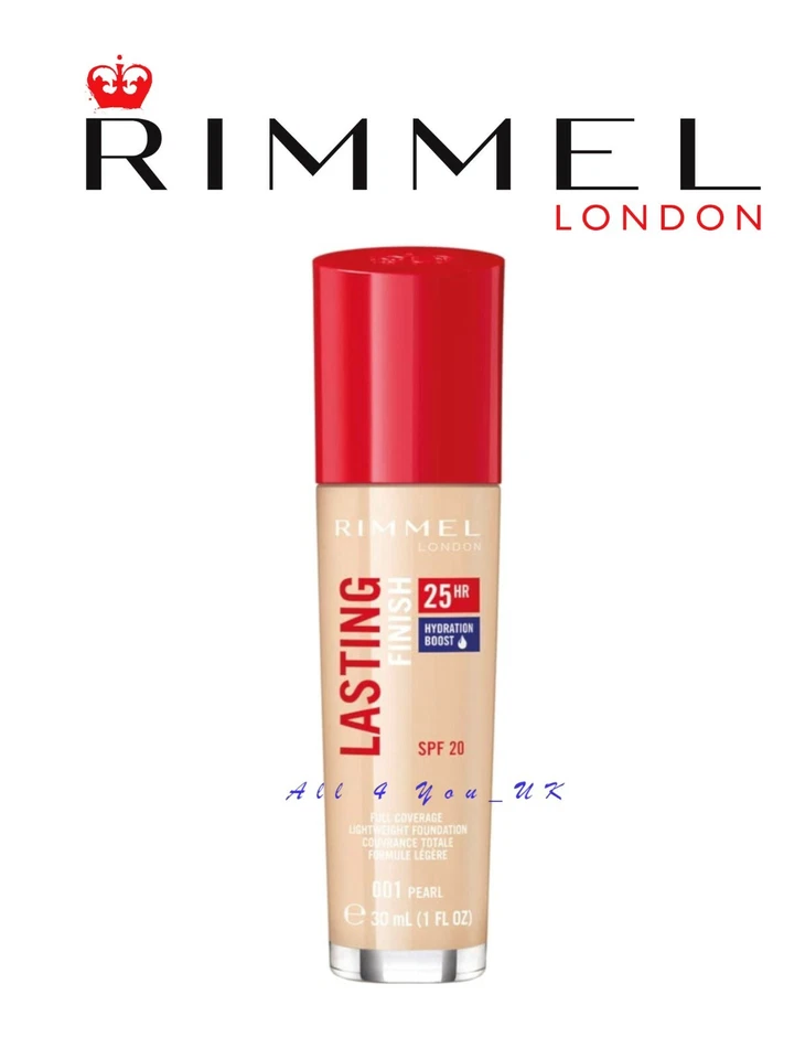 Rimmel Lasting Finish Foundation 25-Hour SPF 20 - 30ml 001 Pearl  — 第 1/1 张图片