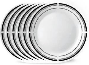 Corelle 6 Stück 10,25" Essteller, Vitrelle Dreischicht Glas, Leicht, - Bild 1 von 7
