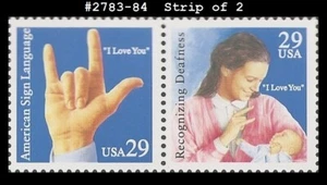 USA4 #2783-84 MNH STR2 Deaf Communication - Picture 1 of 1