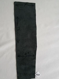 SCHWARZ ECHTLEDER ABLEGER 23"x 7"x 5" TOP ITALIENISCHES TOP QUALITÄT LEDER - Bild 1 von 4