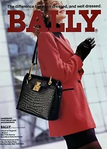 1992 BALLY Handbags The Difference Between Dressed & Well Dressed PRINT AD - Picture 1 of 1