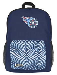 FOCO X ZUBAZ NFL Tennessee Titans Zebra 2 Collab Printed Backpack - Picture 1 of 4