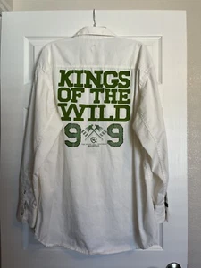 ROCAWEAR RCWR Kings Of The Wild 99 Vintage White Snap Button Shirt Size 3XL - Bild 1 von 12