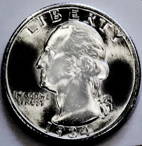 1934 WASHINGTON QUARTER **EXTREME RARITY SUPERB GEM DDO!  MUST SEE PICTURES  $$ Cover