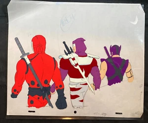 GI Joe Cartoon Animation Cel Handbemalt Original Selten Vintage ARAH Ninja Force - Bild 1 von 3