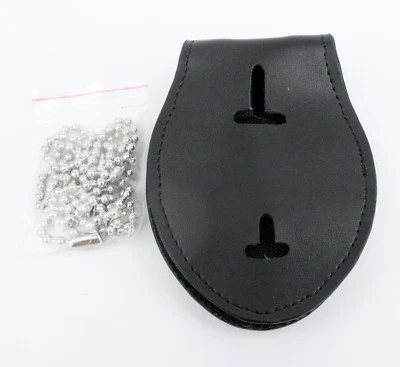 Кожаный многофункциональный полицейский зажим держатель значка значок США ремешок цепочка - Изображение 1 из 4