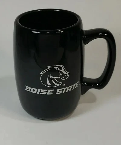 Boise State Broncos NCAA Collectible Coffee Mug Cup BSU black silver 16 oz Cover
