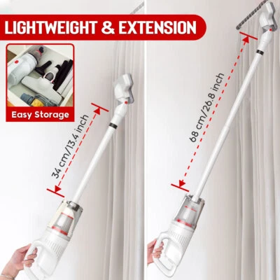 Upright 4 in1 Cordless Vacuum Cleaner Stick Powerful Handheld Wireless Vacuum - Image 1 of 4