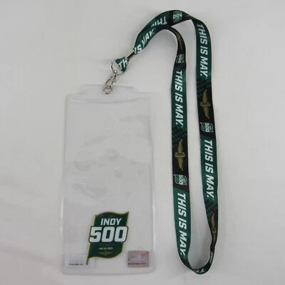 2025 Indy 500 Event Lanyard & Ticket Credential Holder 109TH Running - Image 1 of 4