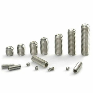 10/25/50PC 304 Stainless Steel Grub Set Screws Allen Socket Cup Point M3 M4 M5 - Picture 1 of 1