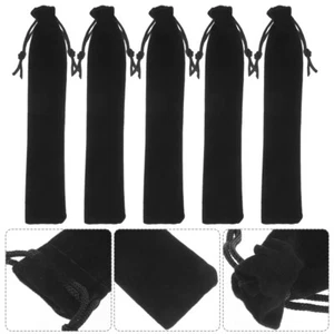 Astuccio portamatite nero 25 pezzi con coulisse manicotto per matite manicotti per penna - Foto 1 di 11