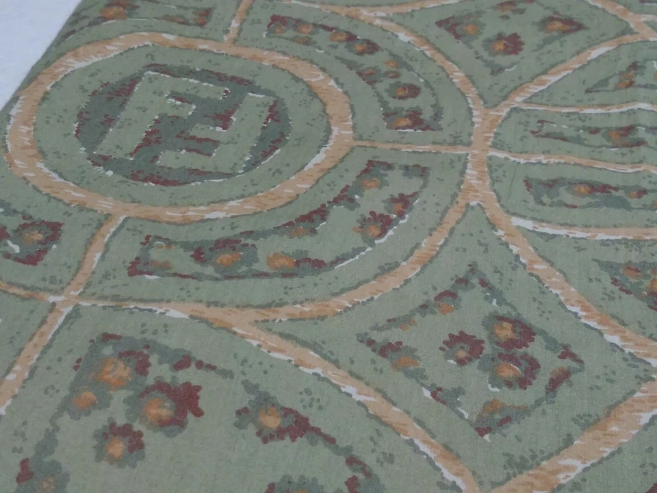 Painel de janela FENDI cama e banho 40x86 forrado vintage verde oliva cáqui (único) - Imagem 1 de 4