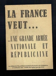 Kriegel-Bericht - Frankreich will eine große nationale und republikanische Armee - Bild 1 von 1