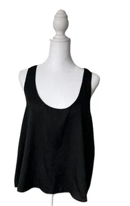 Victoria Secret Racer Back Cami Black VS Logo Print Size Large - Picture 1 of 7