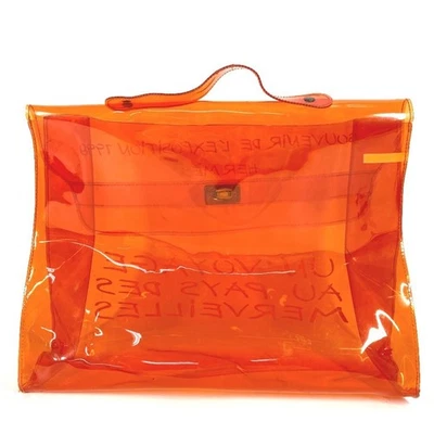[EDICIÓN LIMITADA] Bolso de Mano Hermes Vinilo Kelly Naranja Foto 1 de 4
